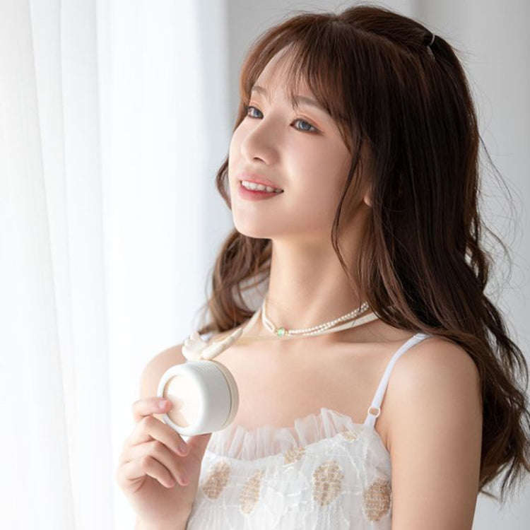 USB Charging Fan Brushless Hanging Neck Mini Sling Lazy Fan(White)