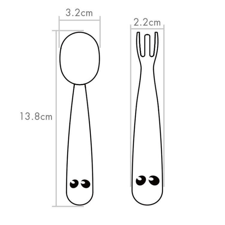 Baby Learning To Eat Bending Training Elbow Twisting Spoon Fork(Blue)