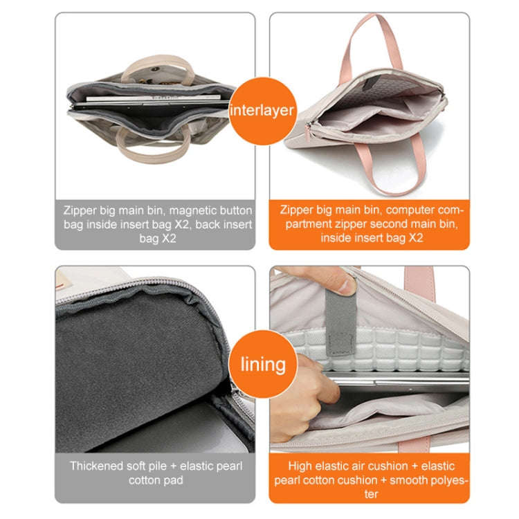 For MacBook 15.6-16.1 Inches MAHOO 10188 Ultra-Thin Hand Computer Bag Messenger Laptop Bag, Color...