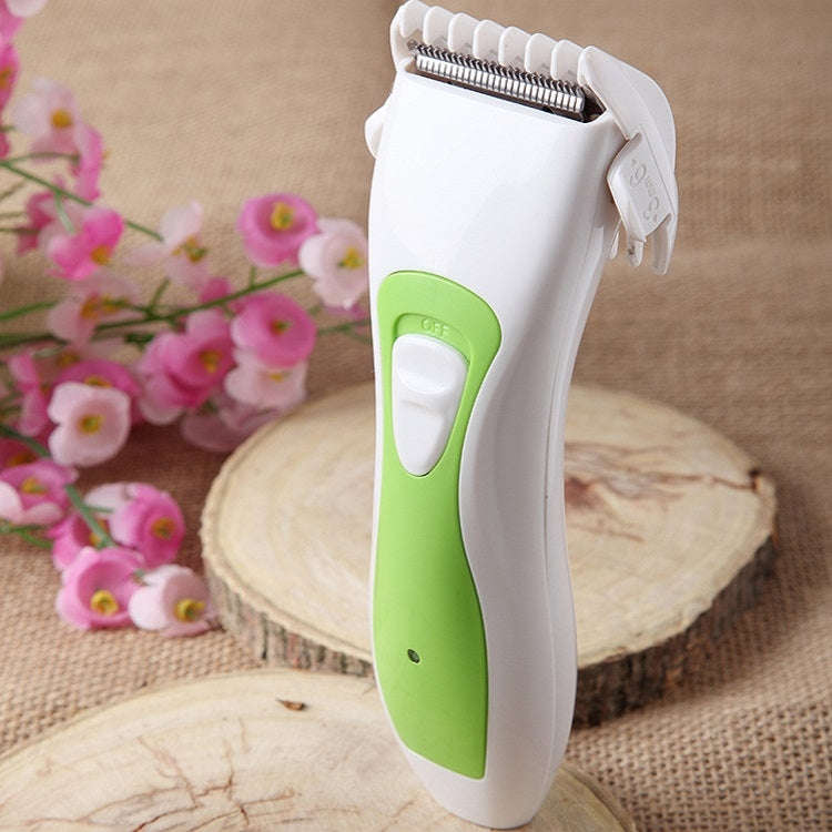 Hair Clipper Rechargeable Electric Clippers Haircut Tools For Children(Green and White)