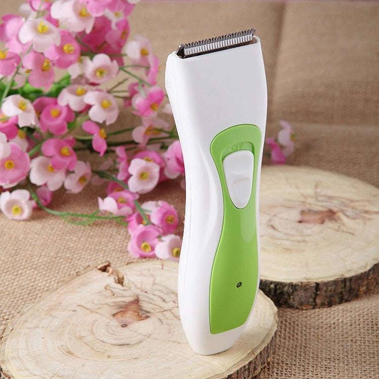 Hair Clipper Rechargeable Electric Clippers Haircut Tools For Children(Green and White)