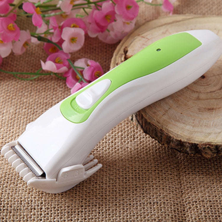 Hair Clipper Rechargeable Electric Clippers Haircut Tools For Children(Green and White)