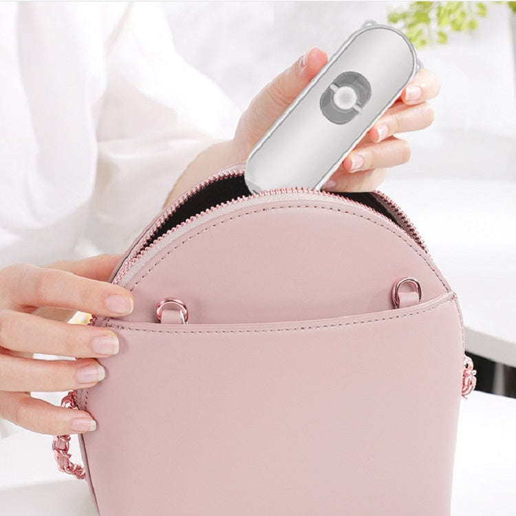 Portable Handheld Multifunction Fold Spray Fan Mini Electric Fan(Girl Pink)