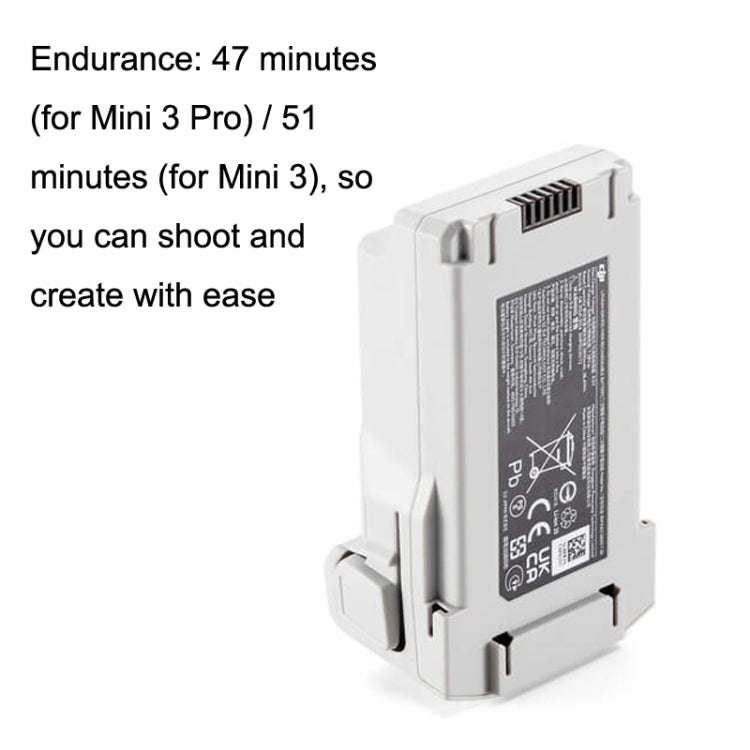 Original DJI Mini 4 Pro / Mini 3 Pro / Mini 3 Long Life Smart Flight Battery 3850 mAh (White)