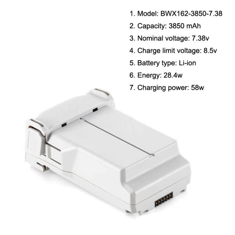 Original DJI Mini 4 Pro / Mini 3 Pro / Mini 3 Long Life Smart Flight Battery 3850 mAh (White)