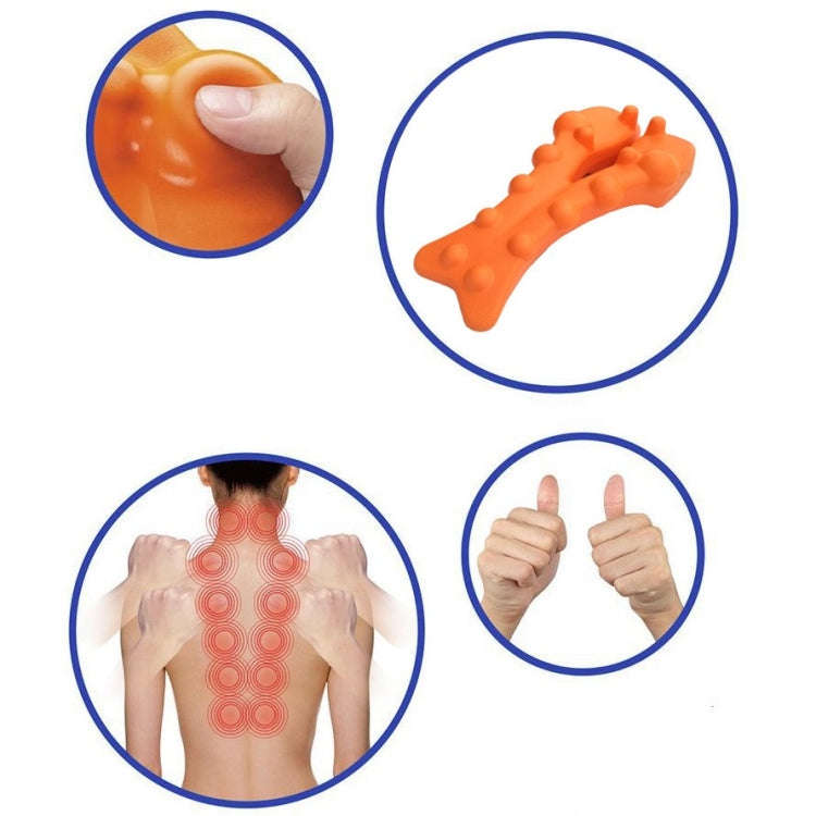 Shiatsu Massager Lumbar Spine Soothing Corrector Massage Cushion(Orange)