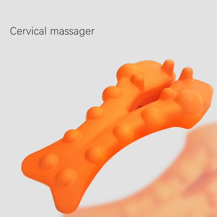 Shiatsu Massager Lumbar Spine Soothing Corrector Massage Cushion(Orange)