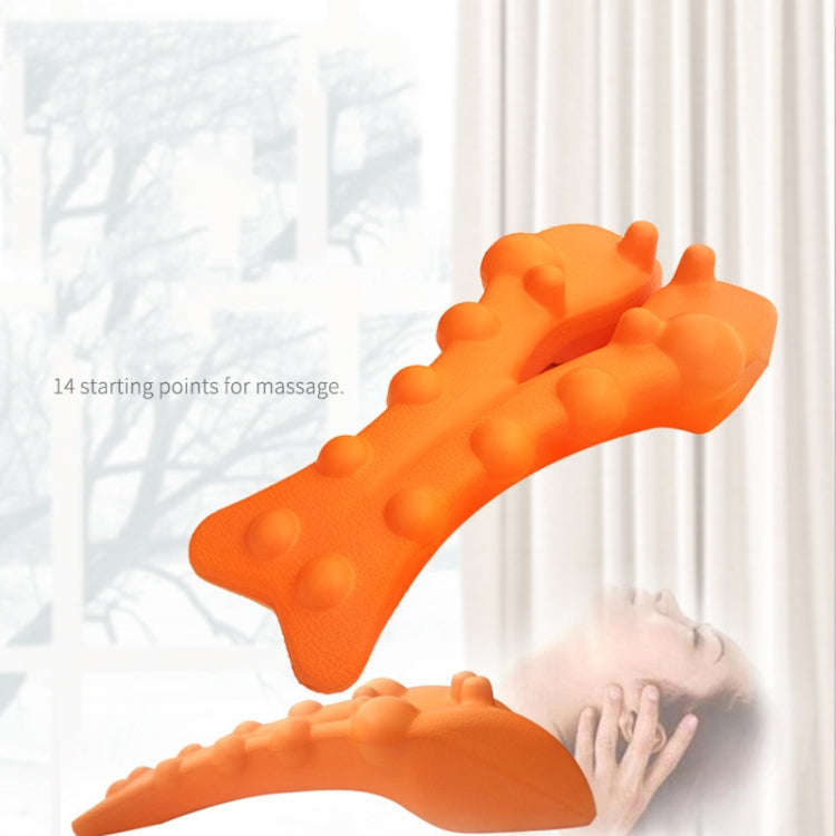 Shiatsu Massager Lumbar Spine Soothing Corrector Massage Cushion(Orange)