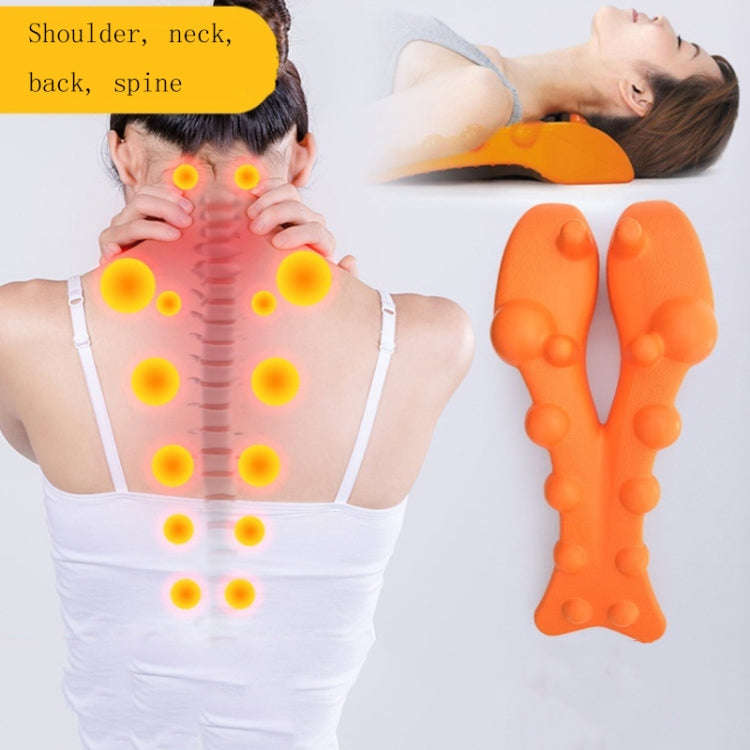 Shiatsu Massager Lumbar Spine Soothing Corrector Massage Cushion(Orange)