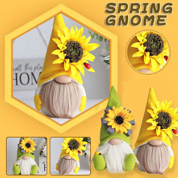 Sunflower Faceless Doll Ornaments Green