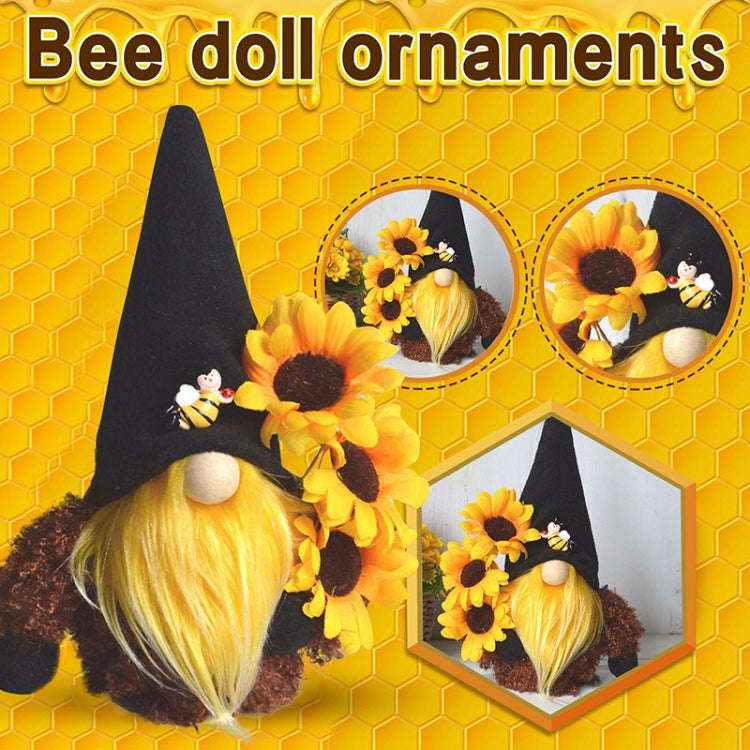 Sunflower Faceless Doll Ornaments Green
