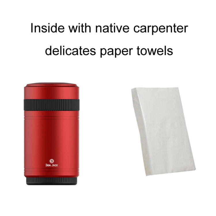 BEN.JACK Vehicle Tissue Container Multifunctional Decorative Items(Silver)