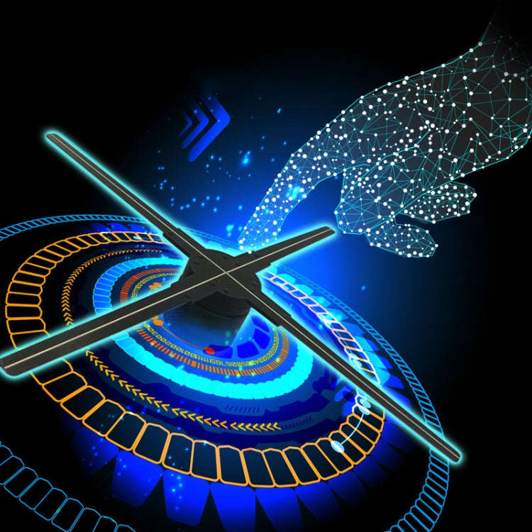 56CM KY-4 WIFI Holographic 3D Fan Shape LED Advertising Machine, Resolution: 1024 x 638 Pixels, P...