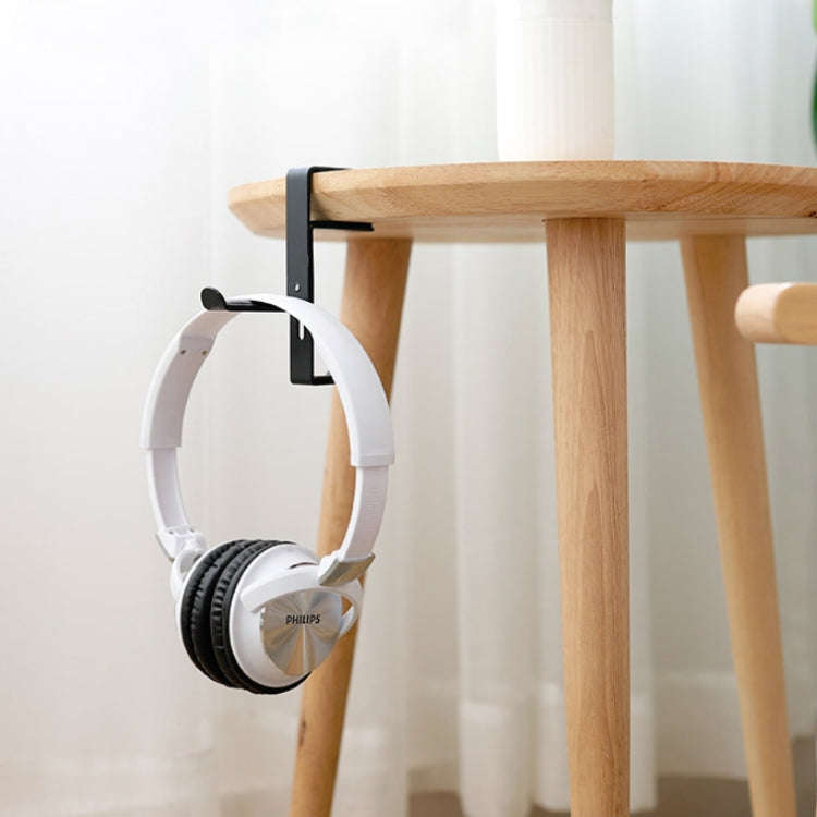 Headphones Racks Desktop Hooks Bookshelves Headset Racks(Upgrade B Black)