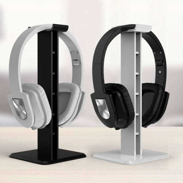 2 PCS Headphone Desktop Stand Display Shelf(Black)