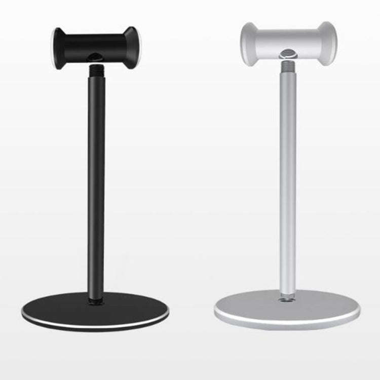 Head-mounted Metal Earphone Holder Internet Cafe Desktop Display Stand(Black)