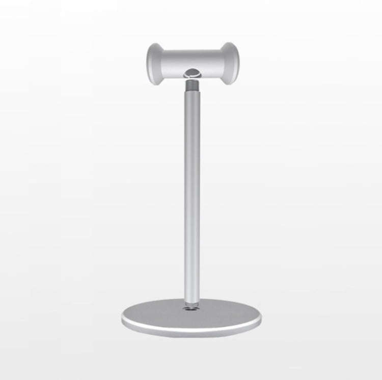 Head-mounted Metal Earphone Holder Internet Cafe Desktop Display Stand(Silver Gray)