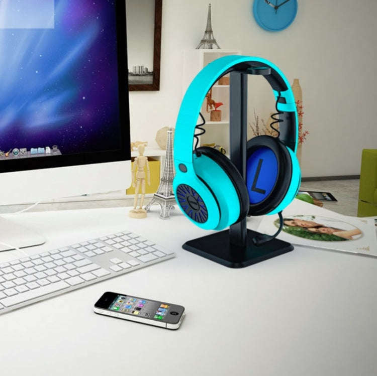 Headphone Holder Internet Cafe Headset Display Stand( Black )