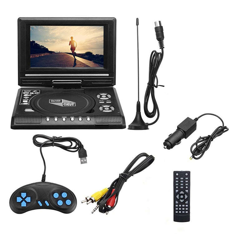 7.8 inch Portable DVD with TV Player, Support SD / MMC Card / Game Function / USB Port(UK Plug)