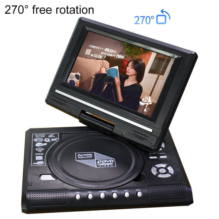 7.8 inch Portable DVD with TV Player, Support SD / MMC Card / Game Function / USB Port(UK Plug)