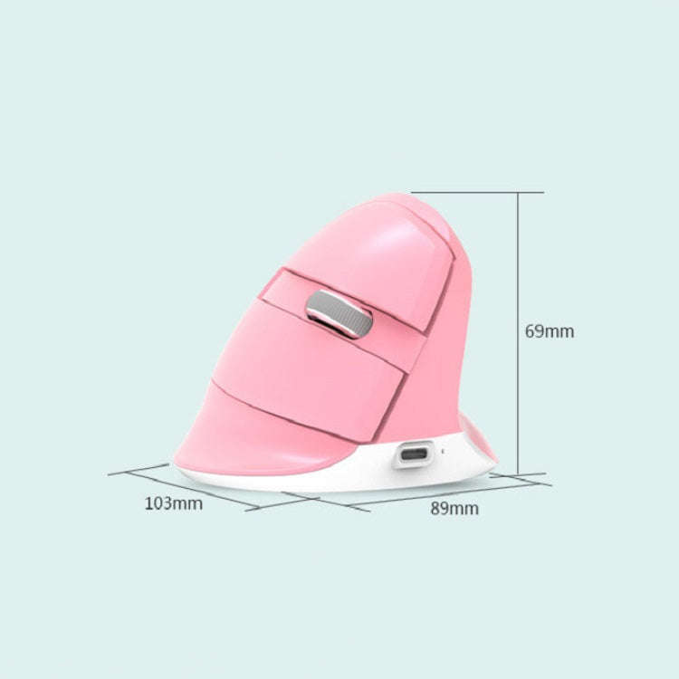 DELUX M618Mini Colorful Wireless Luminous Vertical Mouse Bluetooth Rechargeable Vertical Mouse(El...