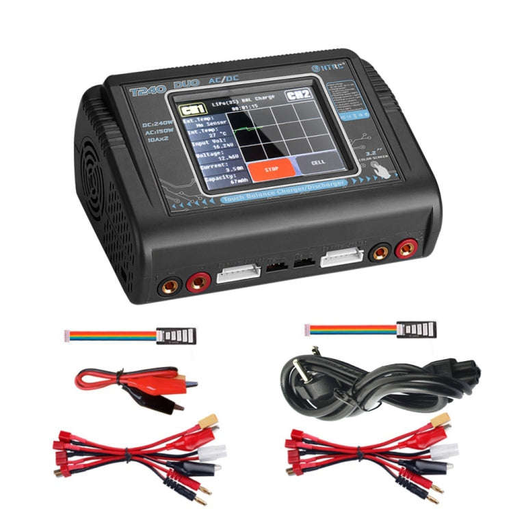 HTRC T240 Touch Balance Model Airplane Lithium Battery Charger Remote Control Car Toy B6 Charger,...