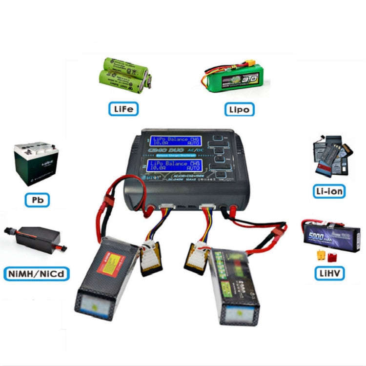 HTRC T240 Touch Balance Model Airplane Lithium Battery Charger Remote Control Car Toy B6 Charger,...