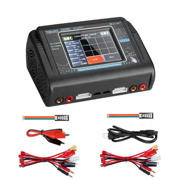 HTRC T240 Touch Balance Model Airplane Lithium Battery Charger Remote Control Car Toy B6 Charger,...