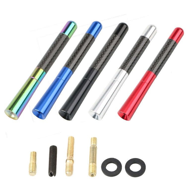 5 PCS Aluminum Alloy Carbon Brazing Antenna Car Decoration Beautiful Antenna Car Roof Antenna Mod...