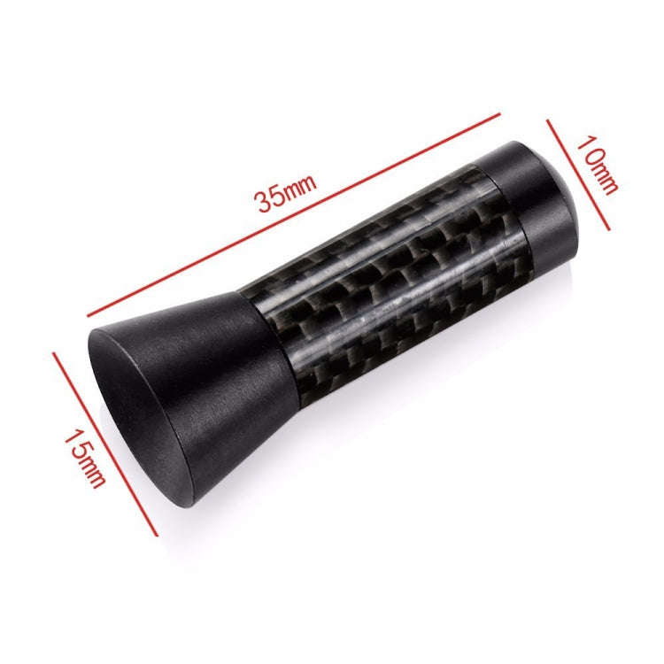 3.5cm Modified Metal Antenna Carbon Fiber Car Antenna Car Decorative Antenna