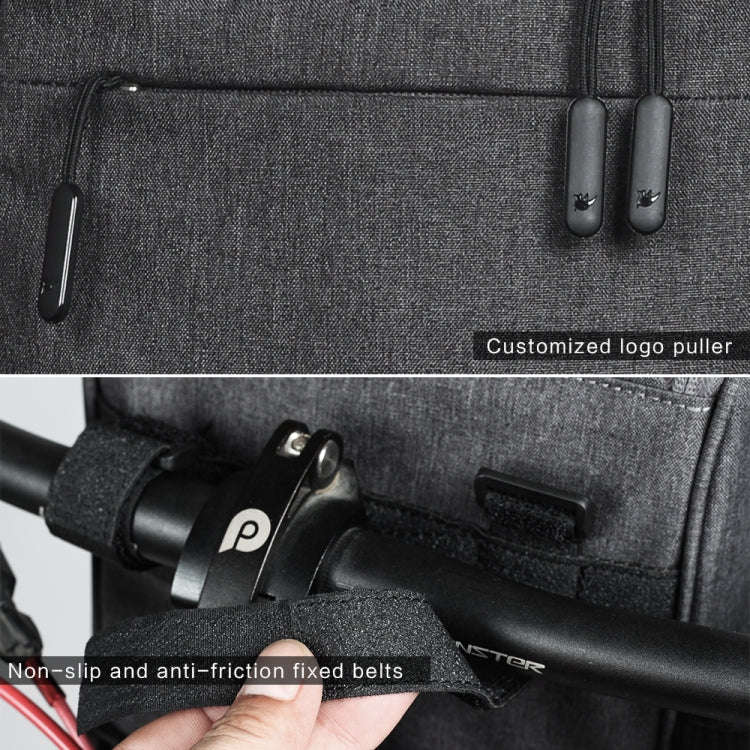 Rhinowalk Bicycle Front Bag Large Capacity Multi-function Handle Bag Folding Bike Electric Bicycl...