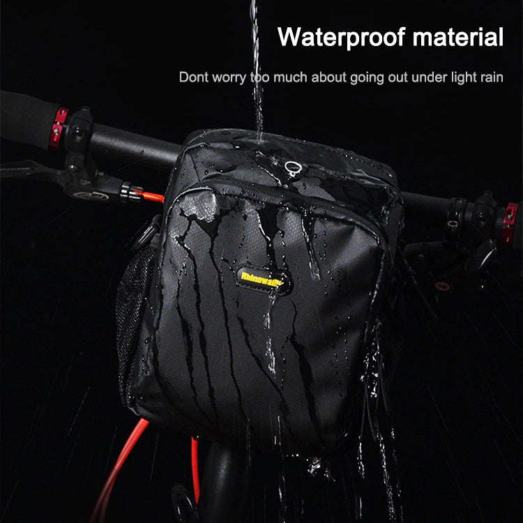Rhinowalk Bicycle Front Bag Waterproof Handlebar Bag Folding Bike Front Bag Large Capacity Riding...