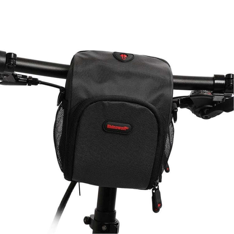 Rhinowalk TF910 Bicycle Front Handlebar Bag Multifunctional Waterproof Phone Bag Riding Bag(Black)