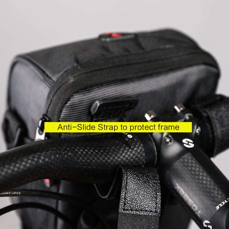 Rhinowalk TF910 Bicycle Front Handlebar Bag Multifunctional Waterproof Phone Bag Riding Bag(Black)