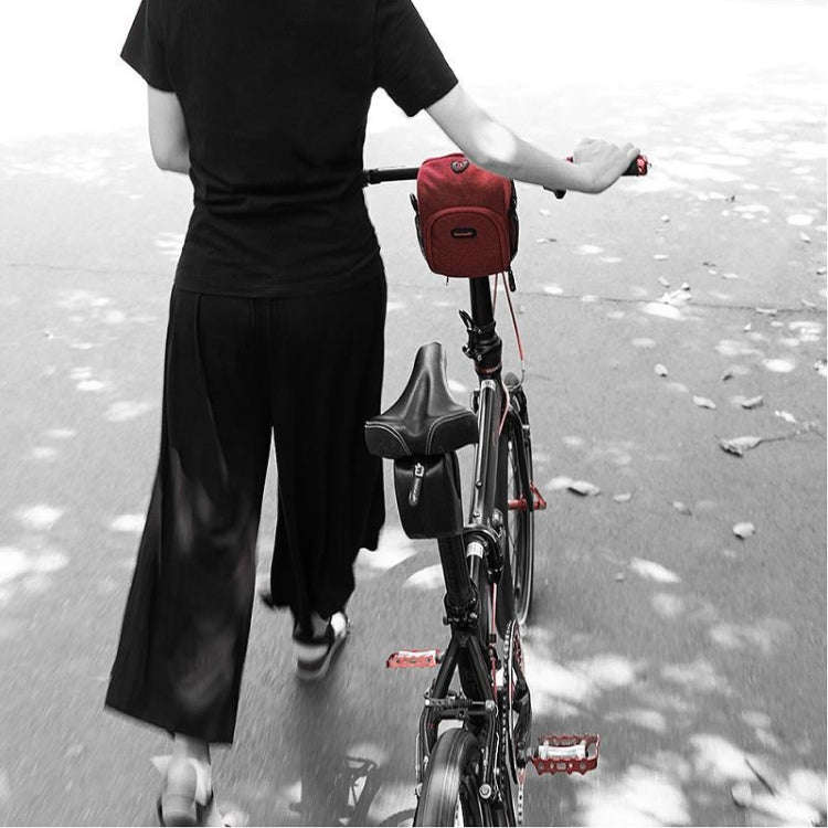 Rhinowalk TF910 Bicycle Front Handlebar Bag Multifunctional Waterproof Phone Bag Riding Bag(Black)