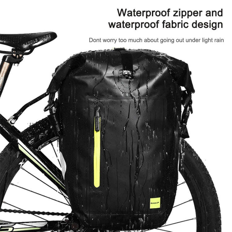 Rhinowalk Bicycle Backpack Full Waterproof Shelf Bag 25L Unilateral Frame Bag Long-distance Trave...