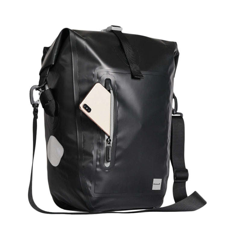 Rhinowalk Bicycle Backpack Full Waterproof Shelf Bag 25L Unilateral Frame Bag Long-distance Trave...