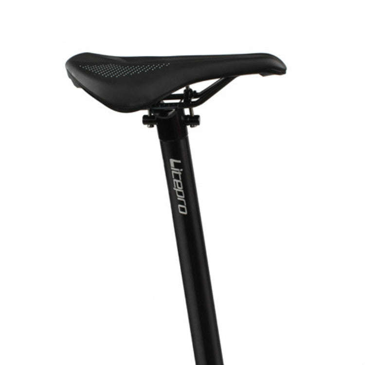 Litepro 412 Folding Bicycle Seatpost 33.9mm LP Plum Blossom Seat Tube, Colour: Titanium