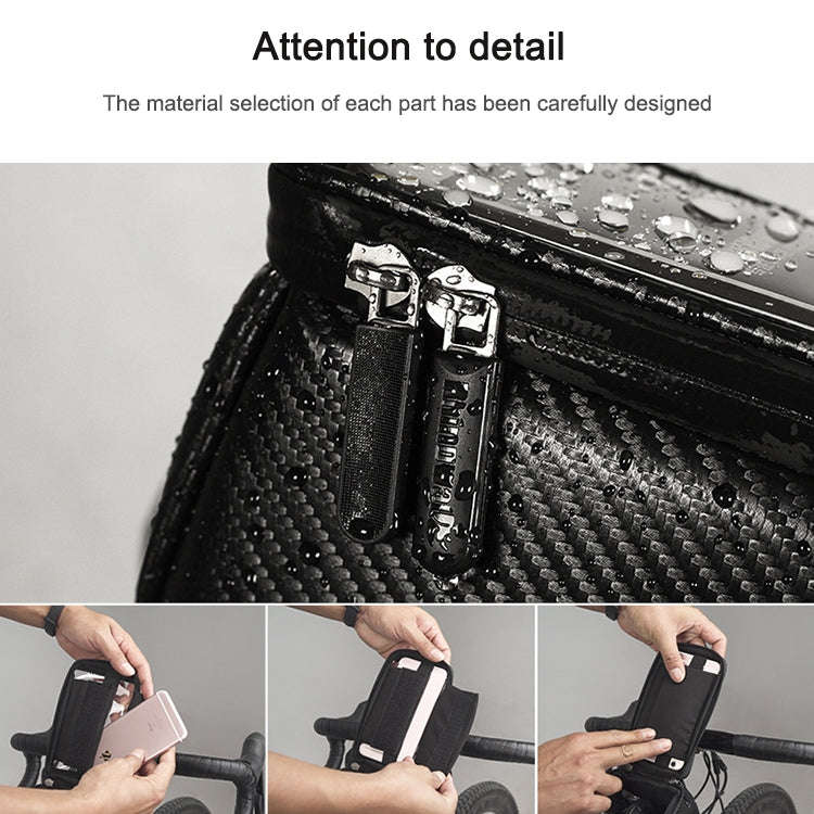 Rhinowalk Bicycle Front Tube Bag Waterproof Mobile Phone Touch Screen Multi-function Bicycle Hand...
