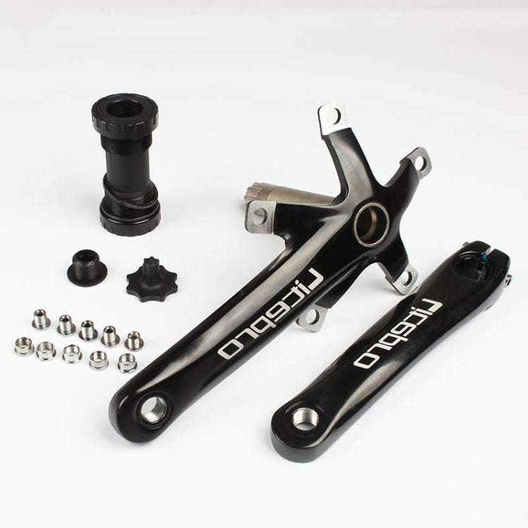 Litepro Folding Bicycle LP Hollow One-piece Crank Tooth Disc Bottom Axle Modified SP8, Style:Left...