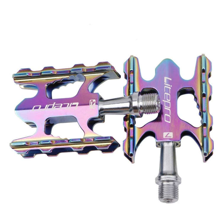 Litepro Ultralight Folding Bike Pedal K3 Bicycle Pedal, Color:Electroplating Colorful
