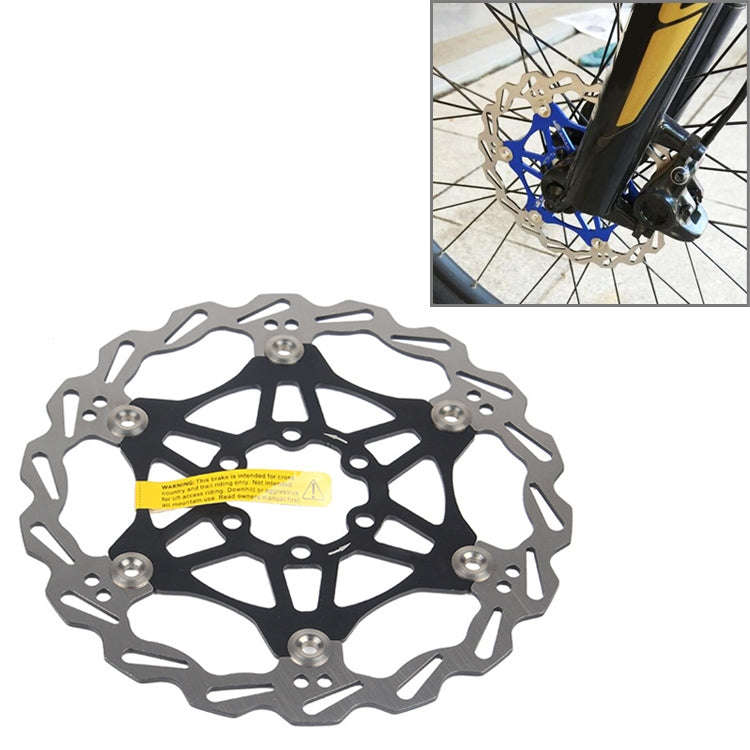 SNAIL FD-01 Mountain Bike Floating Disc Bicycle Brake Pad Six Nail Brake Disc, Size:180mm, Color:...