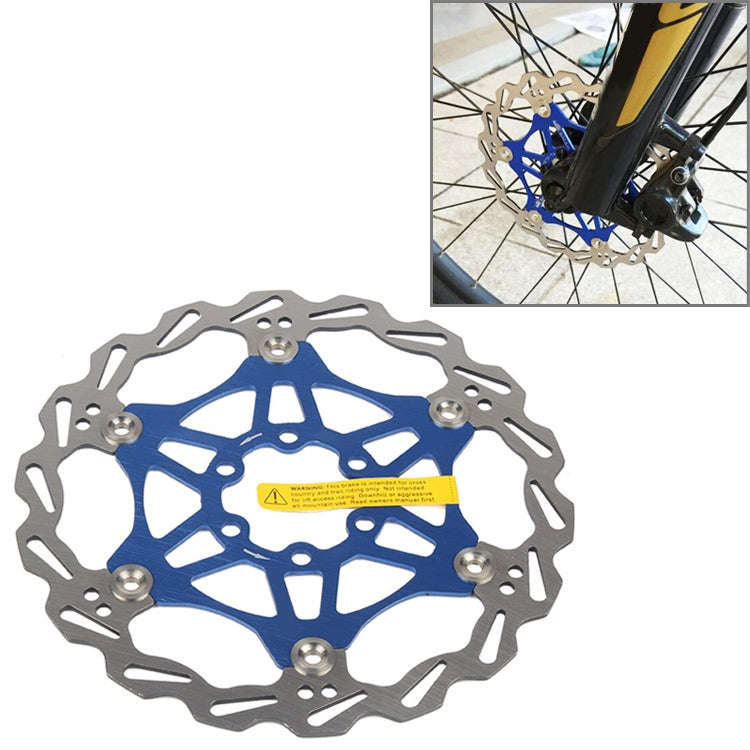 SNAIL FD-01 Mountain Bike Floating Disc Bicycle Brake Pad Six Nail Brake Disc, Size:160mm, Color:...
