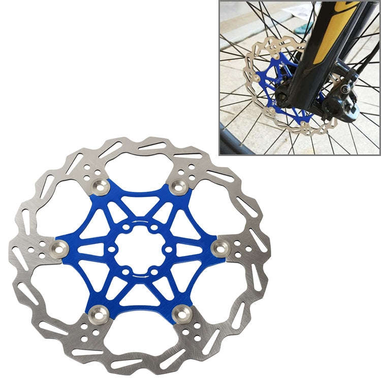 SNAIL FD-01 Mountain Bike Floating Disc Bicycle Brake Pad Six Nail Brake Disc, Size:203mm, Color:...