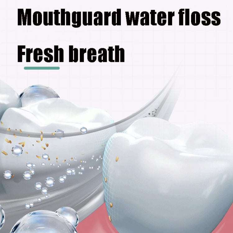 Electric Tooth Punch Dental Scaler Water Floss Household Portable Oral Cleaning Machine(White)