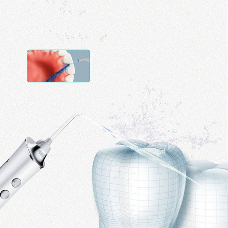 Electric Tooth Punch Dental Scaler Water Floss Household Portable Oral Cleaning Machine(Pink)