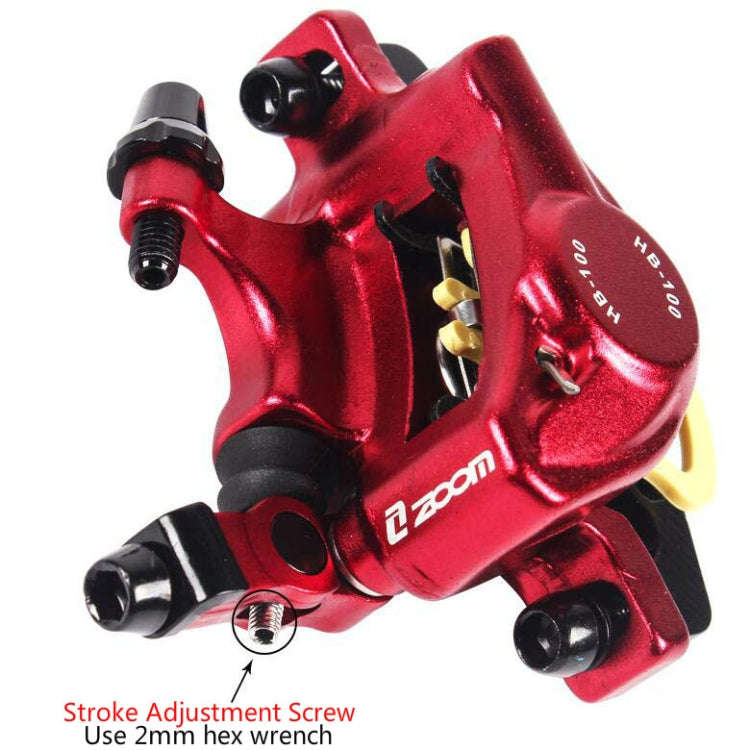 ZOOM HB100 Mountain Bike Hydraulic Brake Caliper Folding Bike Cable Pull Hydraulic Disc Brake Cal...