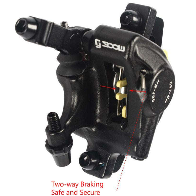 ZOOM HB100 Mountain Bike Hydraulic Brake Caliper Folding Bike Cable Pull Hydraulic Disc Brake Cal...