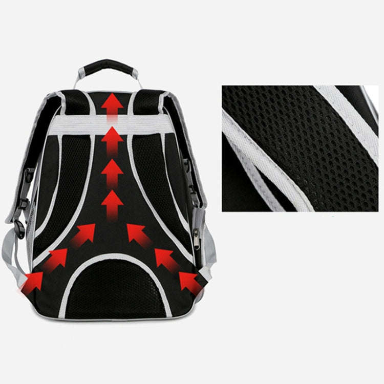 Space Capsule Pet Bag Panoramic Transparent Cat Go Out Portable Breathable Backpack with Cover(Pink)