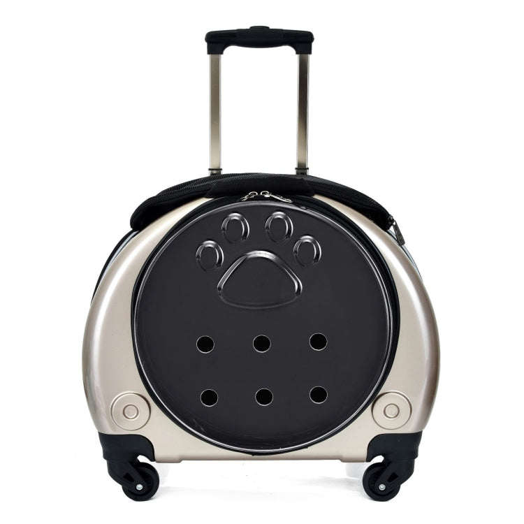 Pet Trolley Case Got Out Portable Pet Bag(Golden)